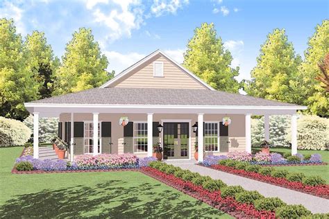 1 level metal house|one level porch house plans.